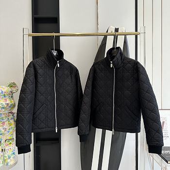 Fortok Dior Macro-cannage Bomber Jacket Black