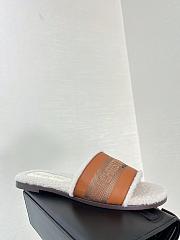 Fortok Dior Dway Cotton Slides Brown  - 5