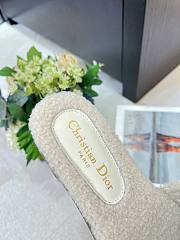 Fortok Dior Dway Cotton Slides Brown  - 4