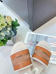 Fortok Dior Dway Cotton Slides Brown  - 2