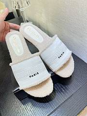 Fortok Dior Dway Cotton Slides White - 5