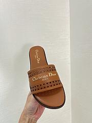 Fortok Dior D-Lane Slides Brown - 4