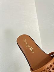 Fortok Dior D-Lane Slides Brown - 5