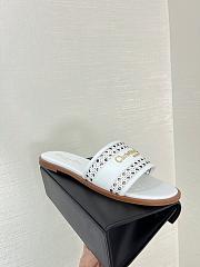 Fortok Dior D-Lane Slides White  - 2