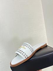 Fortok Dior D-Lane Slides White  - 3