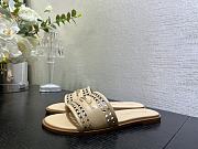 Fortok Dior D-Lane Slides Beige - 2