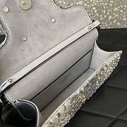 Fortok Valentino Garavani Loco Metallic Daisy Small Shoulder Bag 20x11x5cm - 3