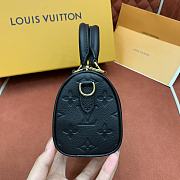Fortok Louis Vuitton Nano Speedy Bag Black Monogram Empreinte M82450 16x10x7.5cm - 6