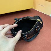 Fortok Louis Vuitton Nano Speedy Bag Black Monogram Empreinte M82450 16x10x7.5cm - 5