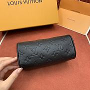 Fortok Louis Vuitton Nano Speedy Bag Black Monogram Empreinte M82450 16x10x7.5cm - 4