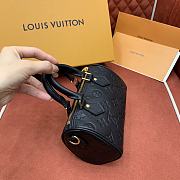 Fortok Louis Vuitton Nano Speedy Bag Black Monogram Empreinte M82450 16x10x7.5cm - 2