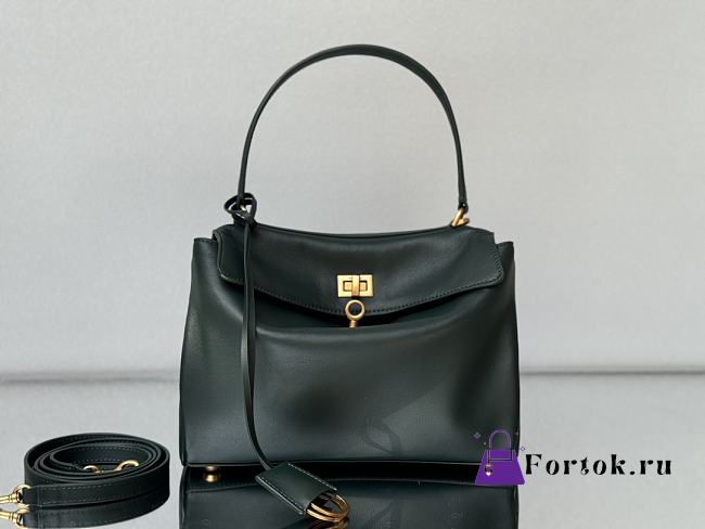 Fortok Balenciaga Rodeo Bag in Dark Green 29x20x10cm - 1
