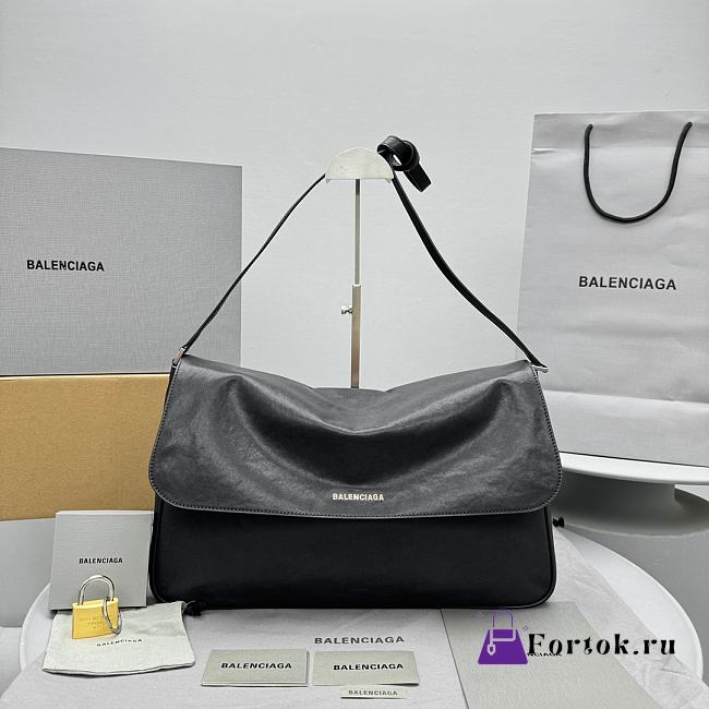 Fortok Balenciaga Grungy Bag Black 92871 42x27x9cm - 1