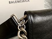 Fortok Balenciaga BB Soft Shoulder Bag Black 14x23x3cm   - 3