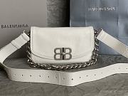 Fortok Balenciaga BB Soft Shoulder Bag White 14x23x3cm   - 1