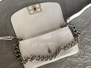 Fortok Balenciaga BB Soft Shoulder Bag White 14x23x3cm   - 2