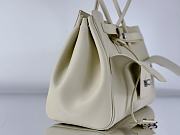 Fortok Balenciaga Bel-Air Bag White Silver Buckle 37x26x17cm - 4