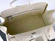 Fortok Balenciaga Bel-Air Bag White Silver Buckle 37x26x17cm - 3