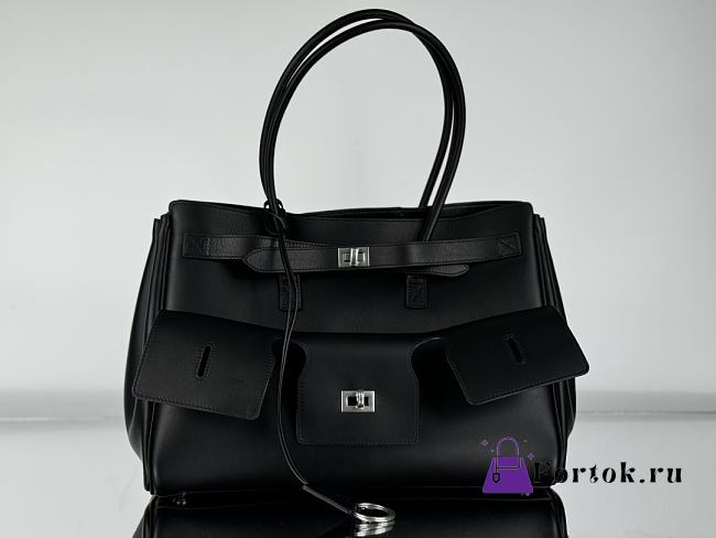 Fortok Balenciaga Bel-Air Bag Bag Silver Buckle 37x26x17cm - 1