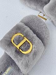 Fortok Dior 24S Furry Slippers Grey - 5