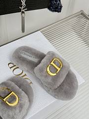 Fortok Dior 24S Furry Slippers Grey - 4