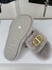 Fortok Dior 24S Furry Slippers Grey - 3