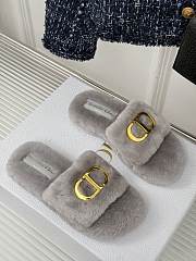 Fortok Dior 24S Furry Slippers Grey - 2
