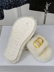 Fortok Dior 24S Furry Slippers White - 6