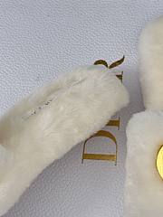 Fortok Dior 24S Furry Slippers White - 3