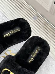 Fortok Dior 24S Furry Slippers Black - 4