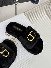 Fortok Dior 24S Furry Slippers Black - 2