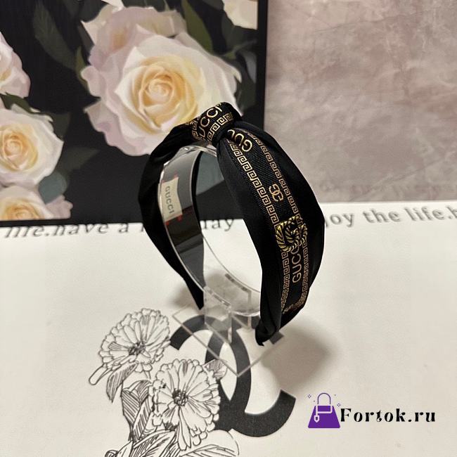 Fortok Gucci Monogram Headband Black - 1