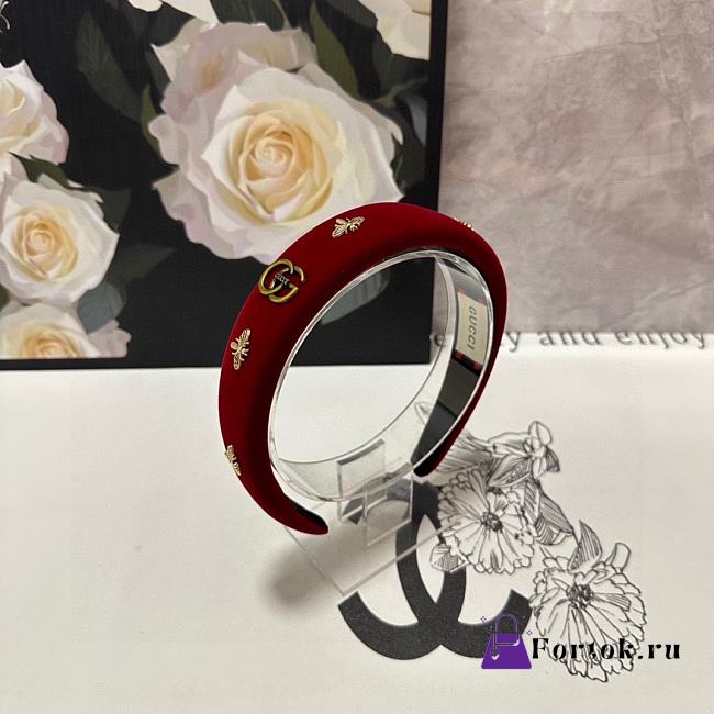 Fortok Gucci Bee Headband Red - 1