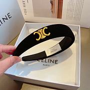 Fortok Celine Black Velvet Headband - 6