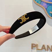 Fortok Celine Black Velvet Headband - 5