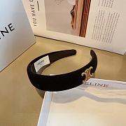 Fortok Celine Black Velvet Headband - 3