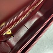 Fortok Celine Teen Triomphe Bag Burgundy 188423 18.5x14x6cm - 4