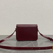 Fortok Celine Teen Triomphe Bag Burgundy 188423 18.5x14x6cm - 6