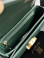Fortok Celine Teen Triomphe Bag Dark Green 18.5x14x6cm - 4