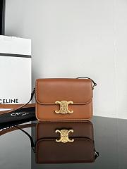 Fortok Celine Teen Triomphe Bag Brown 18.5x14x6cm - 1