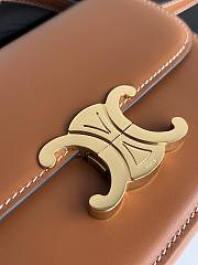 Fortok Celine Teen Triomphe Bag Brown 18.5x14x6cm - 6
