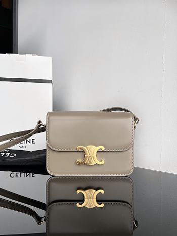 Fortok Celine Teen Triomphe Bag Grey 18.5x14x6cm