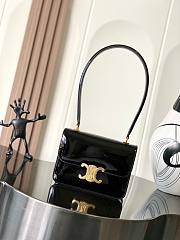 Fortok Celine Teen Garance Bag In Black Patent Calfskin 18.5x13x6cm  - 1