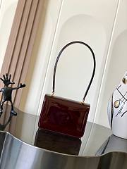 Fortok Celine Teen Garance Bag In Burgundy Patent Calfskin 18.5x13x6cm  - 6