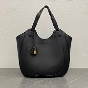 Fortok Celine Meo Bag In Supple Calfskin Black 119353 36x12x33cm - 1