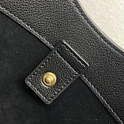 Fortok Celine Meo Bag In Supple Calfskin Black 119353 36x12x33cm - 6