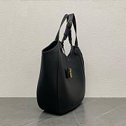 Fortok Celine Meo Bag In Supple Calfskin Black 119353 36x12x33cm - 5