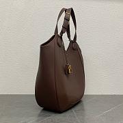 Fortok Celine Meo Bag In Supple Calfskin Dark Brown 119353 36x12x33cm - 3