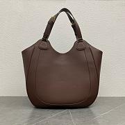 Fortok Celine Meo Bag In Supple Calfskin Dark Brown 119353 36x12x33cm - 4