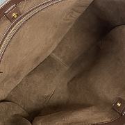 Fortok Celine Meo Bag In Supple Calfskin Dark Brown 119353 36x12x33cm - 2